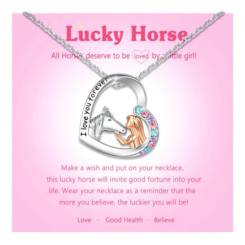 Little girl horse on sale necklace